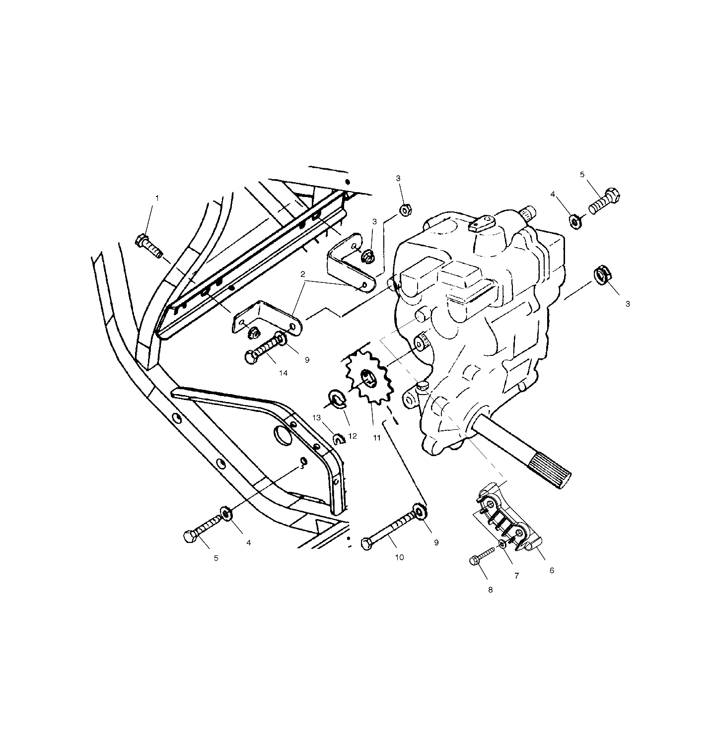 GEARCASE MOUNTING - A01CL50AA (4964586458C008)