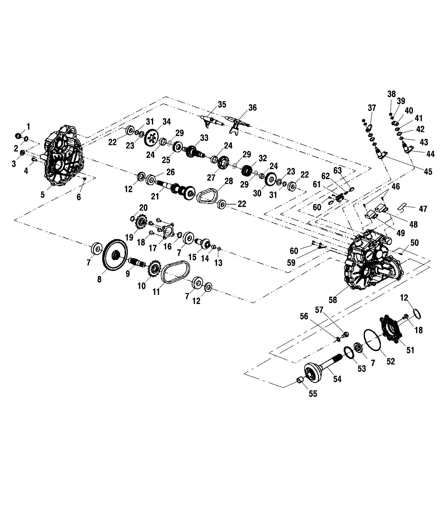 GEARCASE - A01CL50AA (4964586458C013)