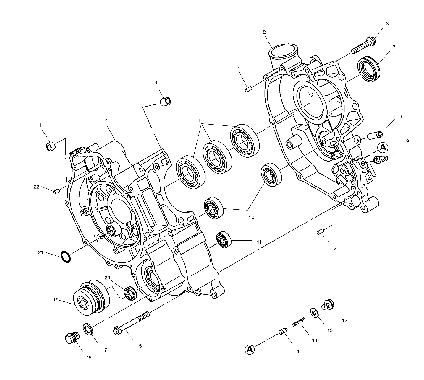 CRANKCASE - A01CL50AA (4964586458D003)