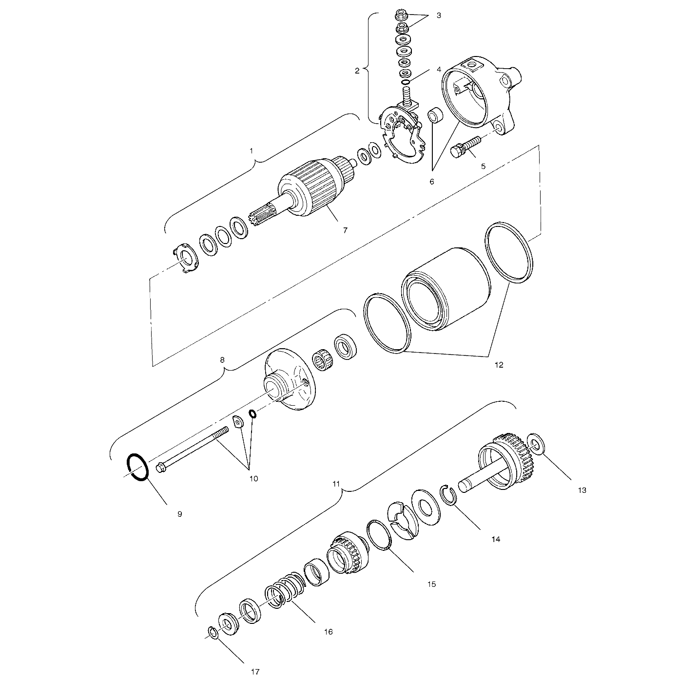 STARTING MOTOR - A01CL50DA (4964586458E001)