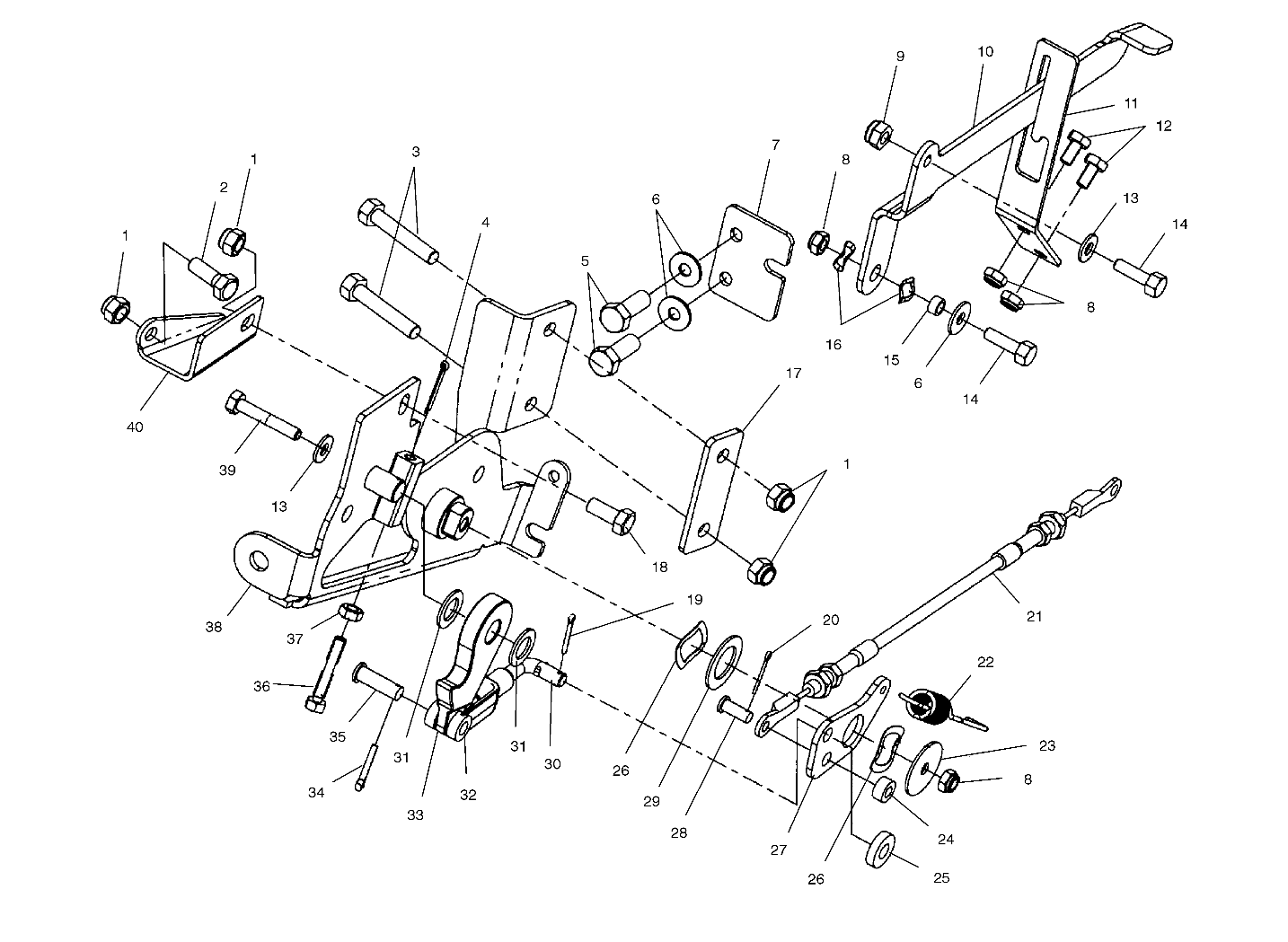 PARK LOCK - A01CL50DA (4964586458E004)