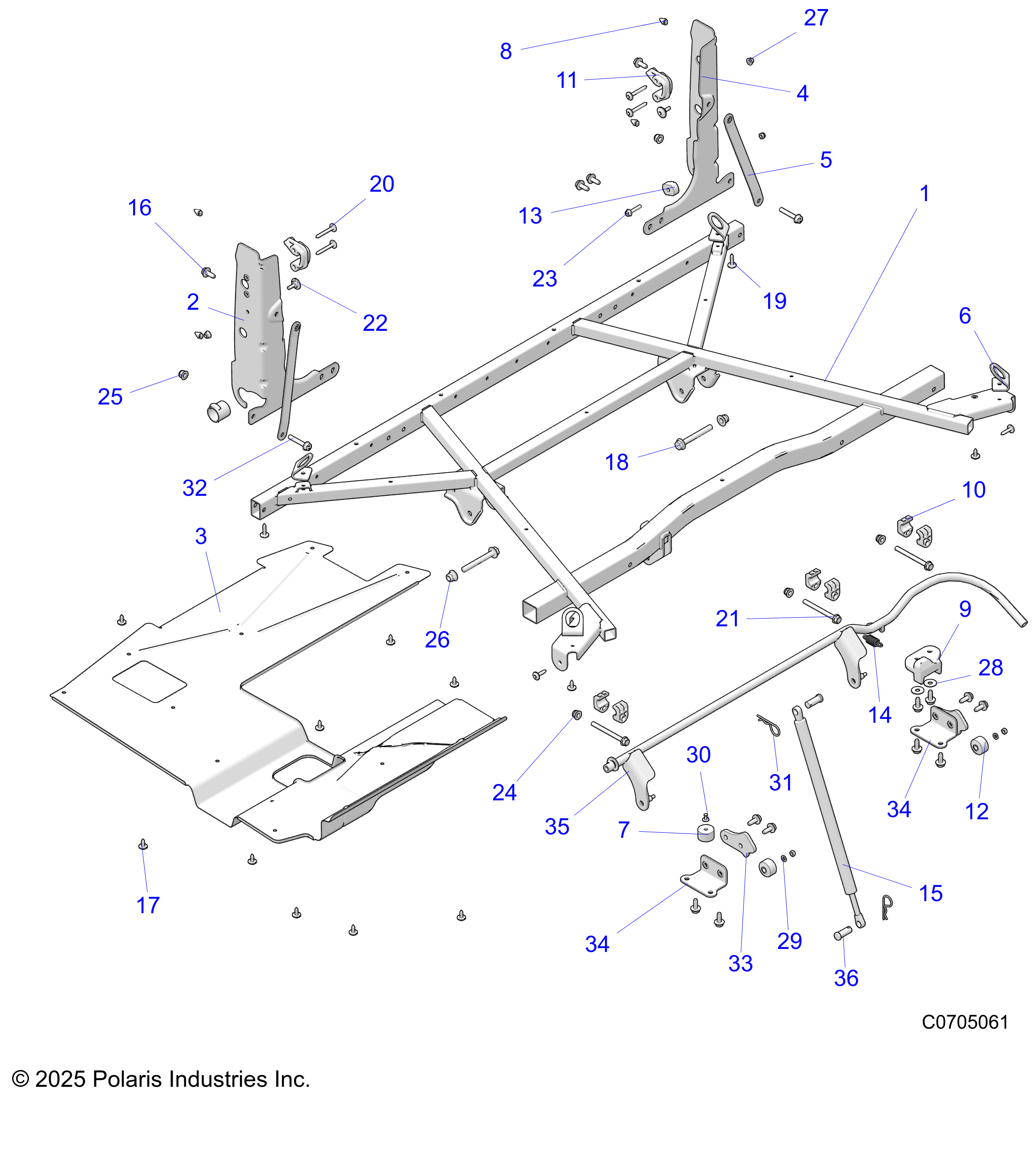 BODY, BOX MOUNTING - D22M2A57B4/G57B4 (C0705061)