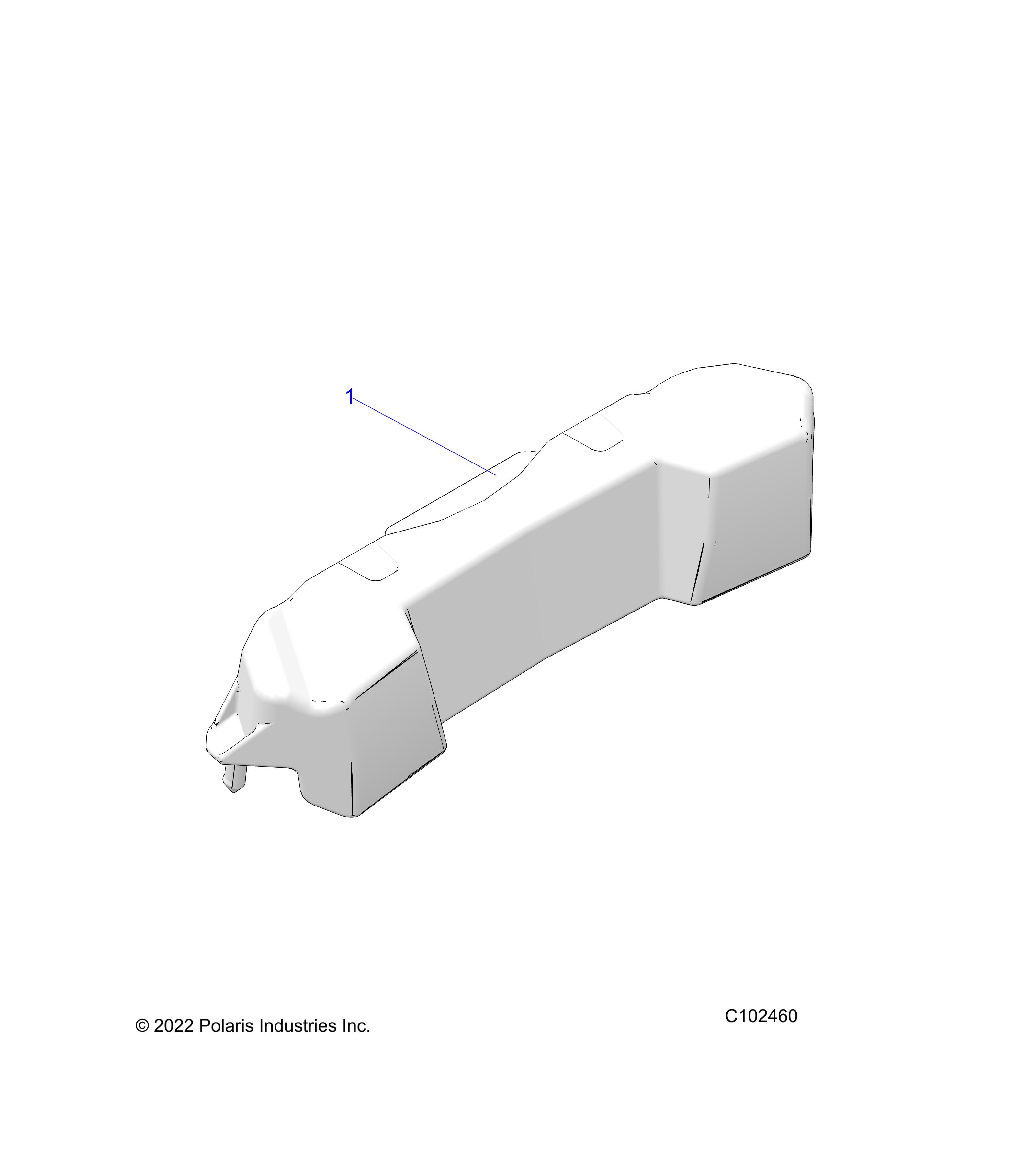 BODY, REAR STORAGE - A25SHE57CP (C102460)