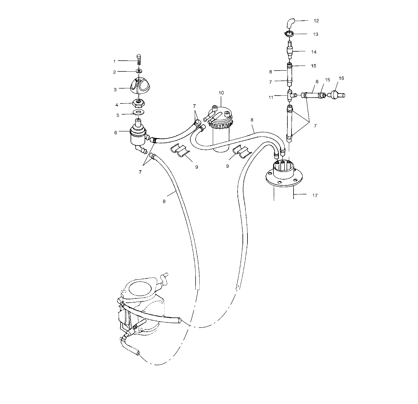 FUEL SYSTEM - W014697D (4964806480A008)