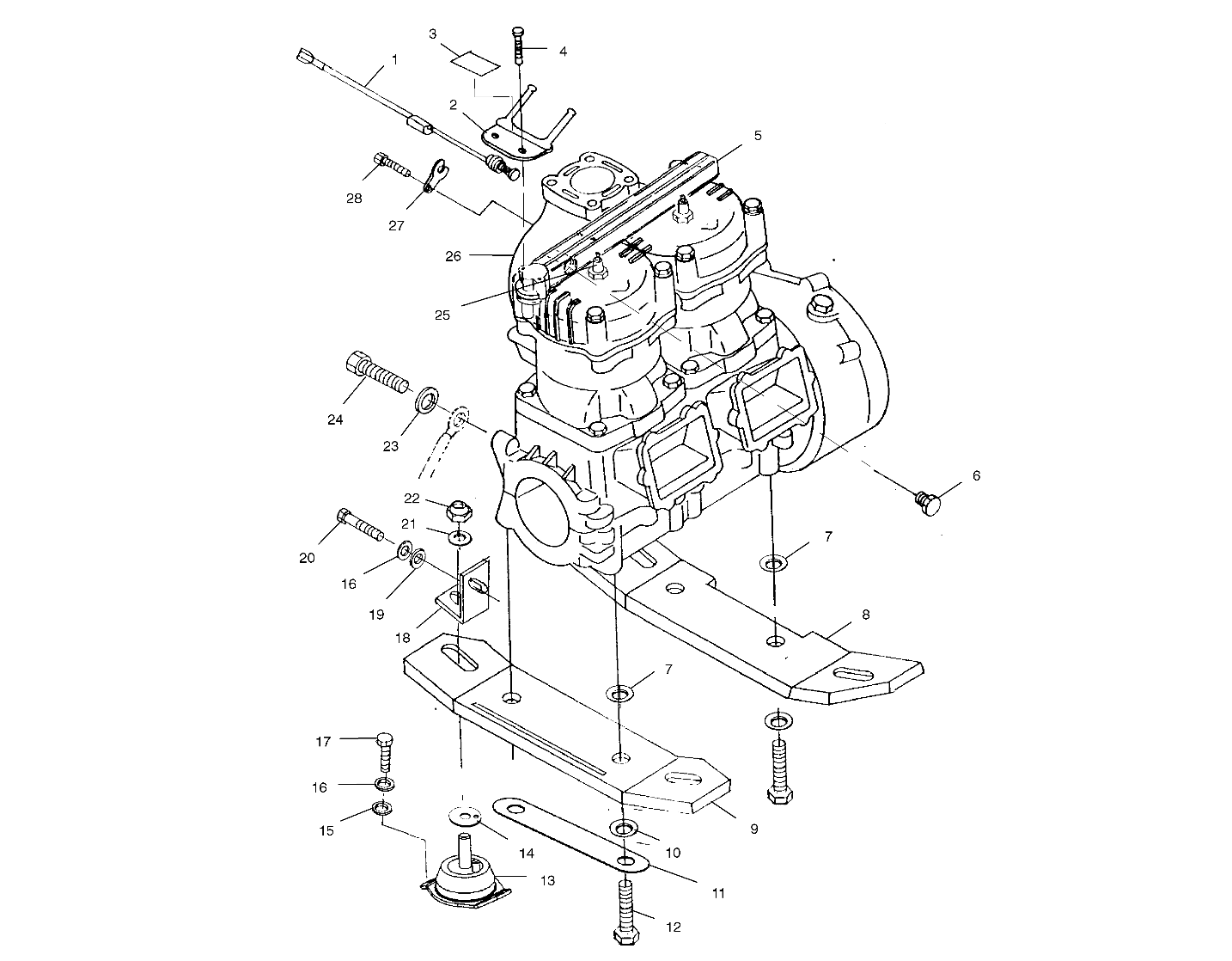 ENGINE MOUNTING - W014697D (4964806480A013)