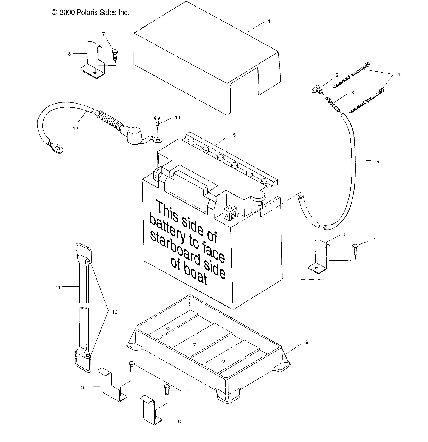 BATTERY BOX - W014697D (4964806480B004)