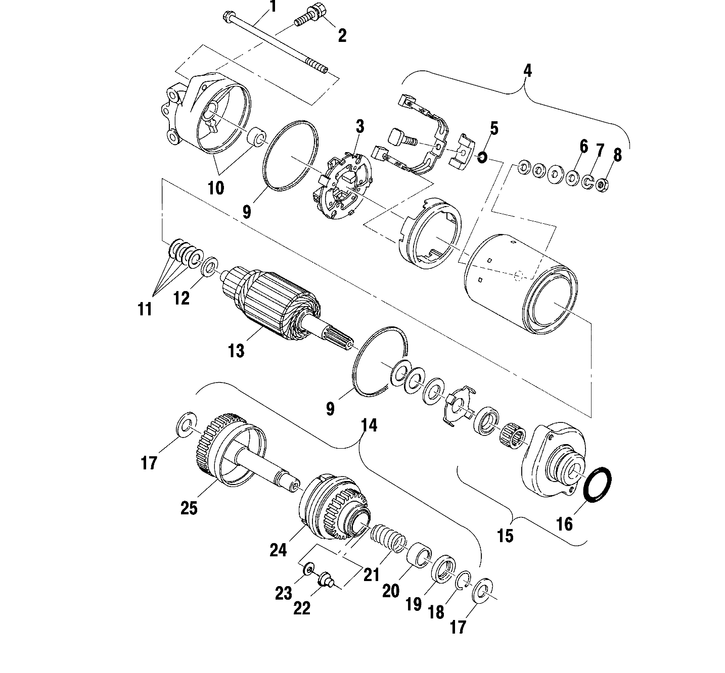 STARTING MOTOR - W014697D (4964806480C004)