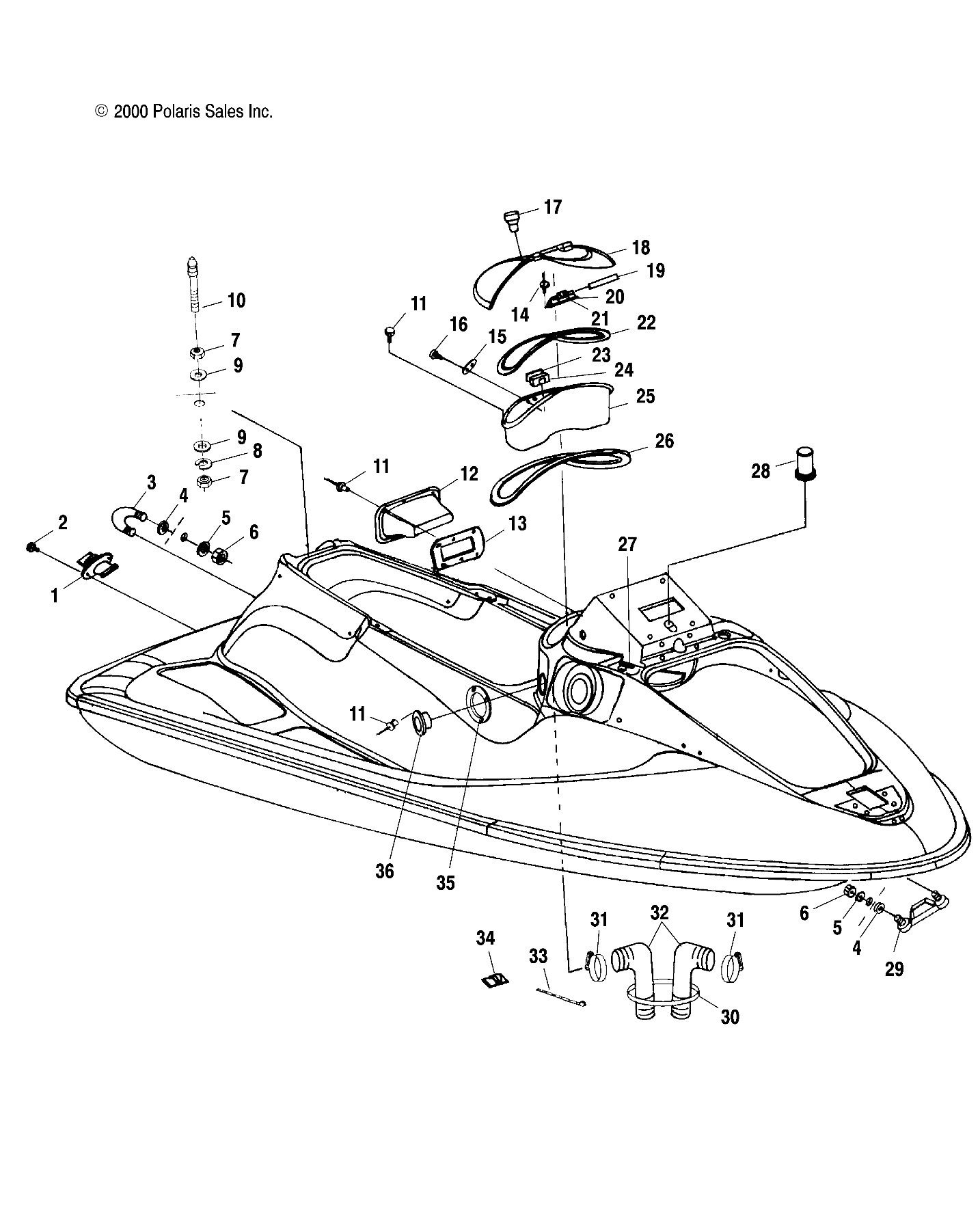 HULL and BODY - W014699D (4964816481A003)