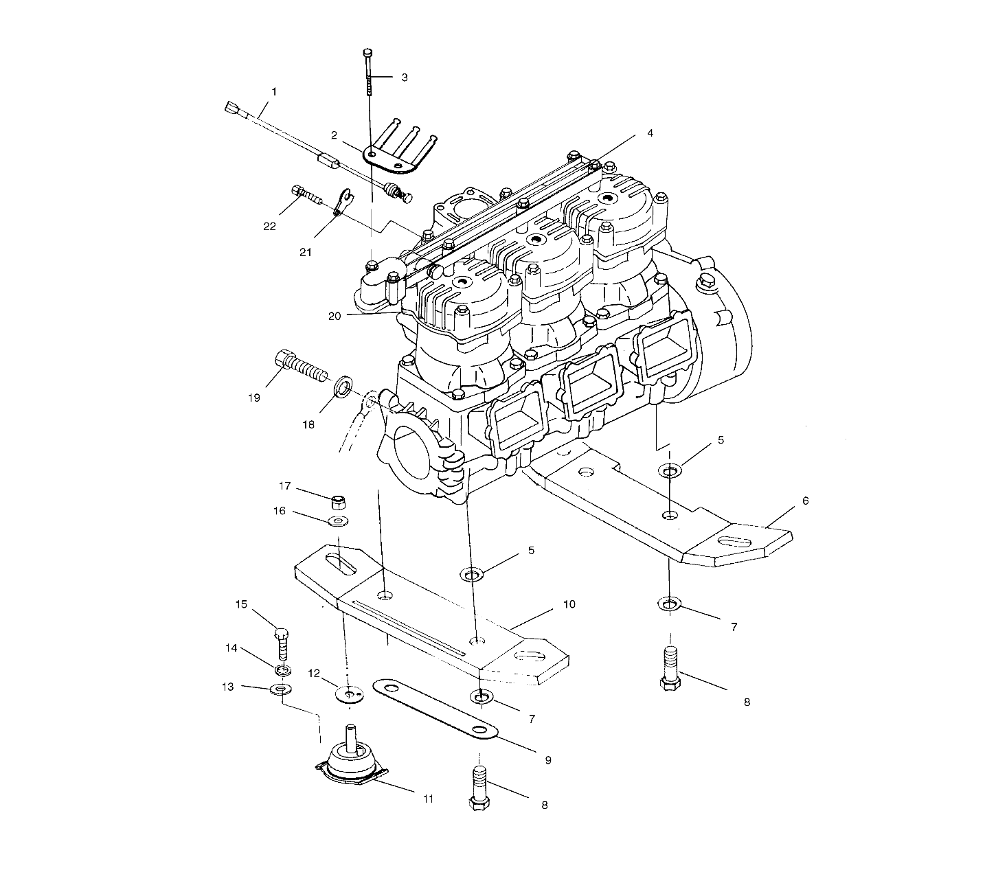 ENGINE MOUNTING - W014699D (4964816481A014)