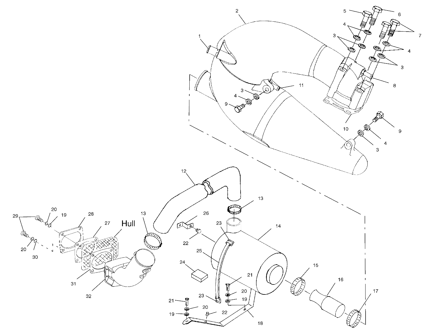 EXHAUST SYSTEM - W014699D (4964816481B004)