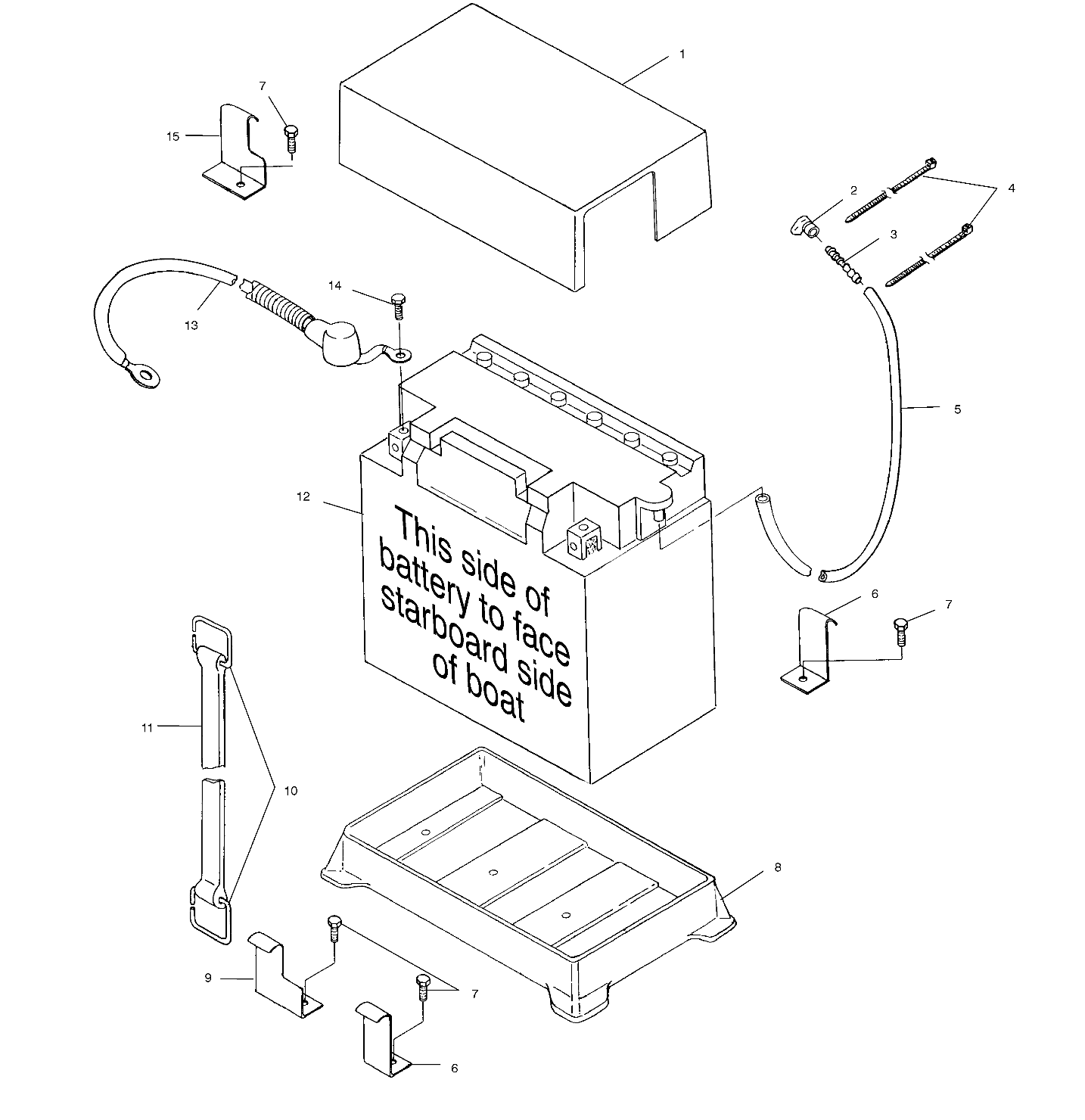 BATTERY BOX - W014699D (4964816481B005)