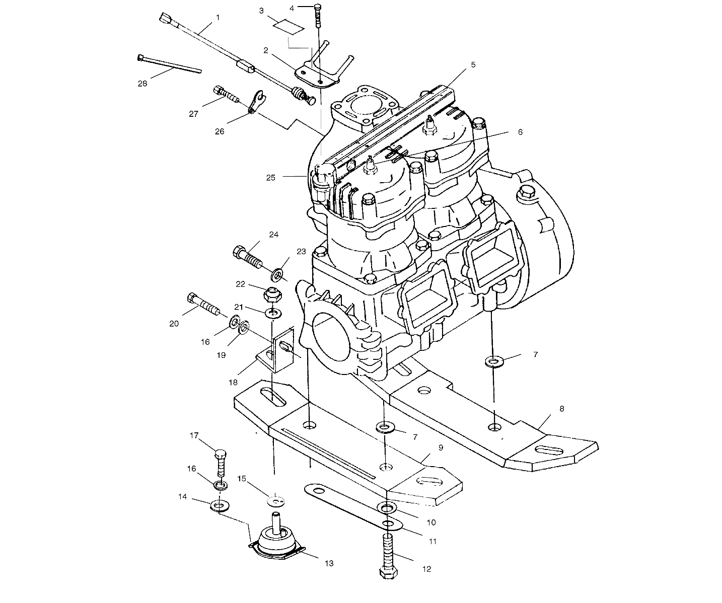 ENGINE MOUNTING - W015197D (4964826482B007)