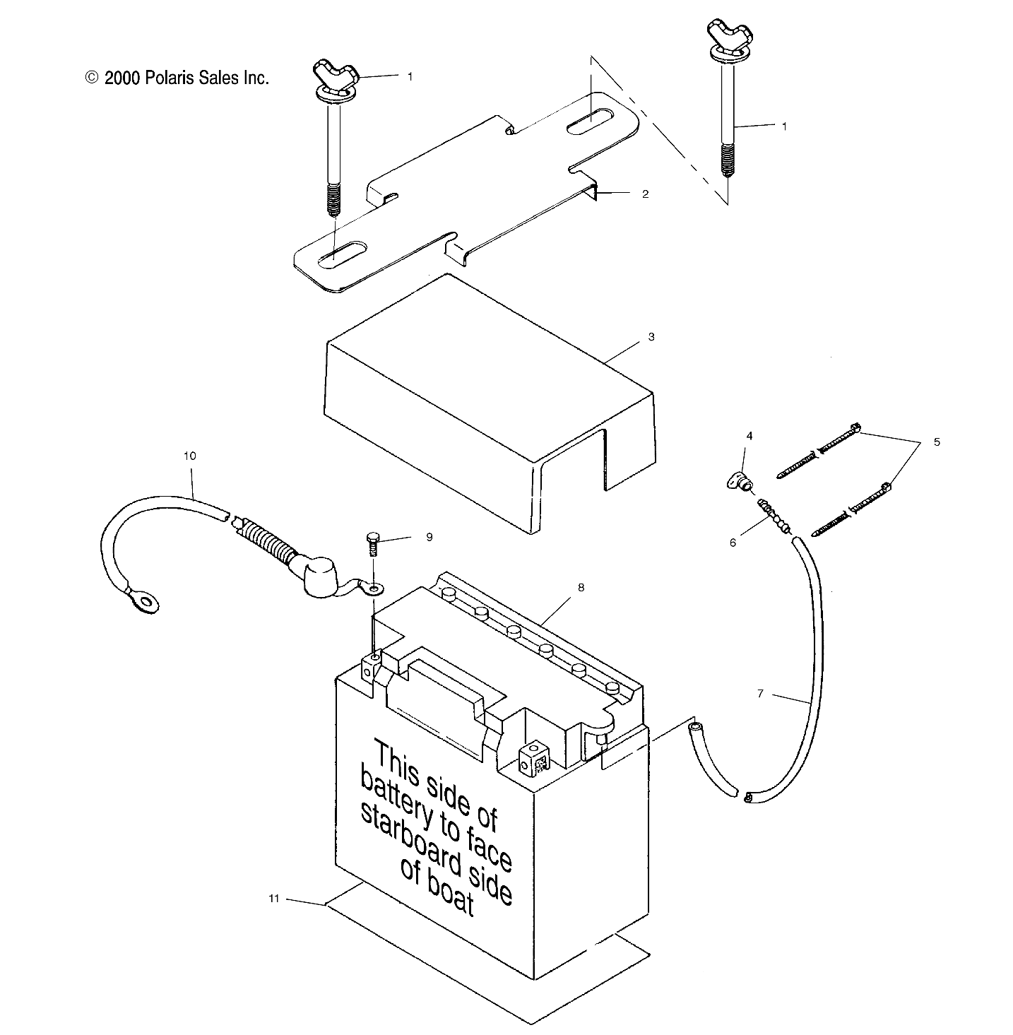 BATTERY BOX - W015197D (4964826482B008)