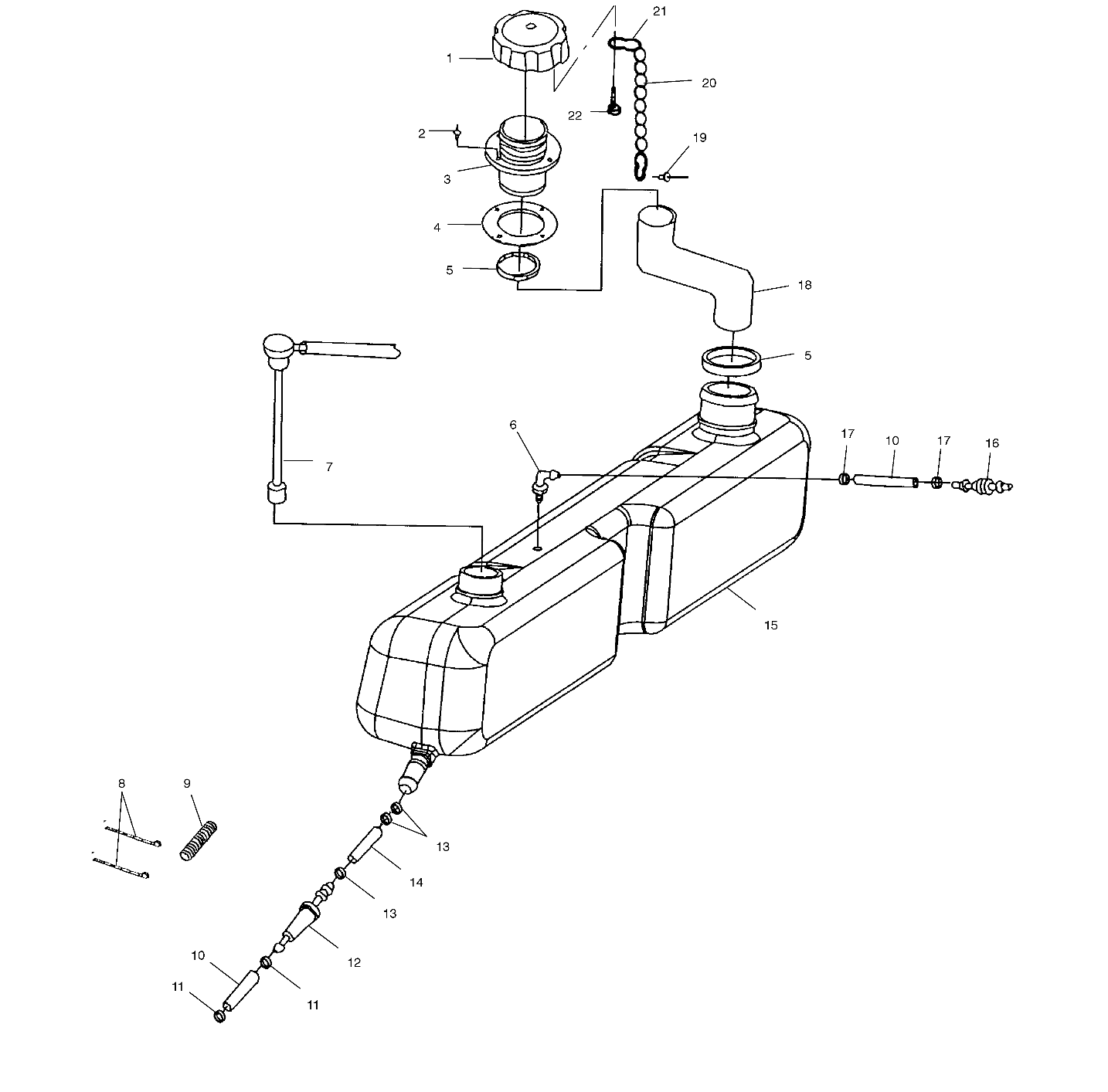 OIL TANK - W015199D (4964836483A012)