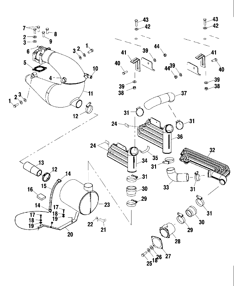 EXHAUST SYSTEM - W015199D (4964836483B005)