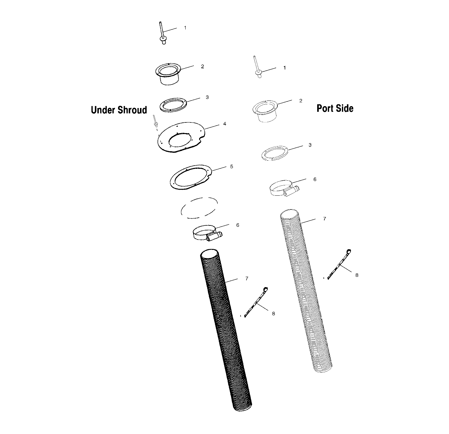 HULL AIR INLET - W015199D (4964836483B008)