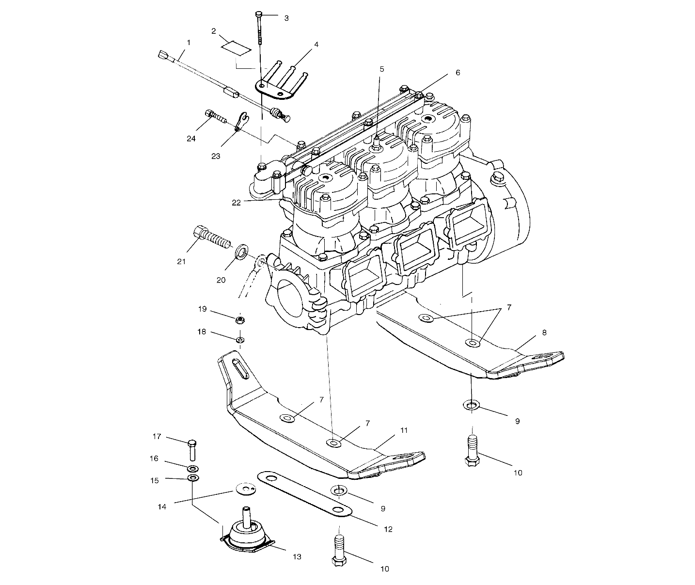 ENGINE MOUNTING - W015199D (4964836483C001)