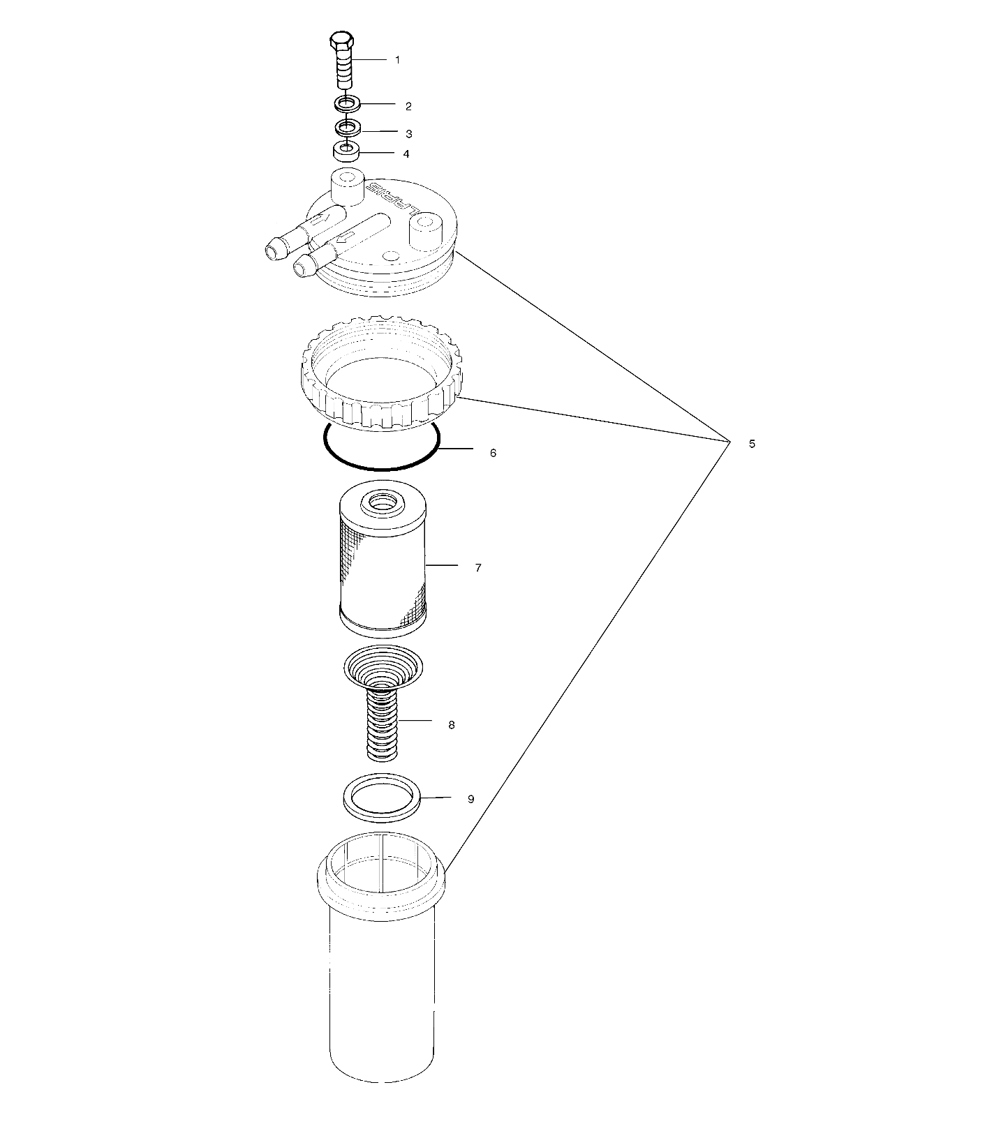 FUEL/WATER SEPARATOR - W015199D (4964836483C003)