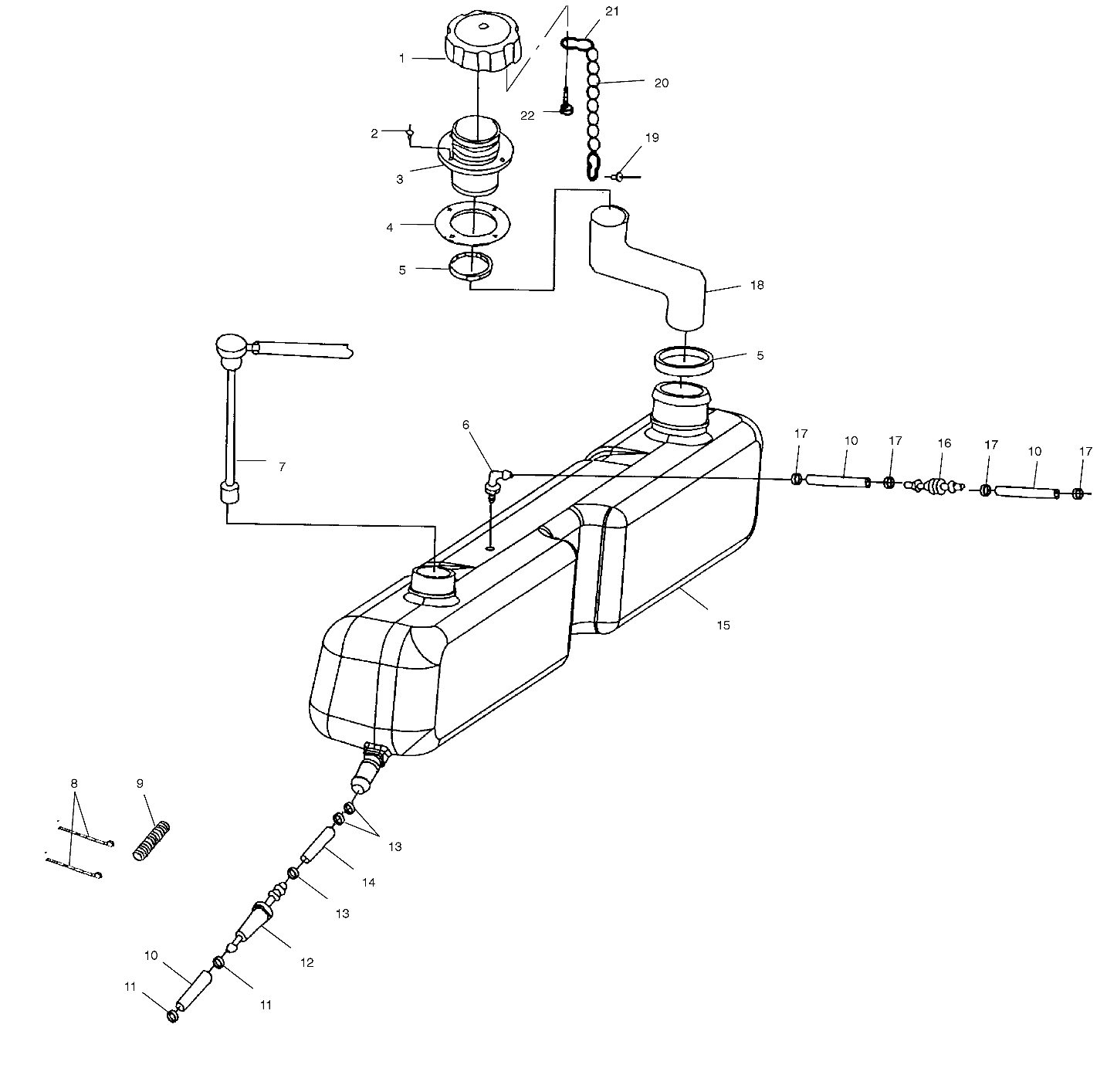 OIL TANK - W015198D (4964846484A012)