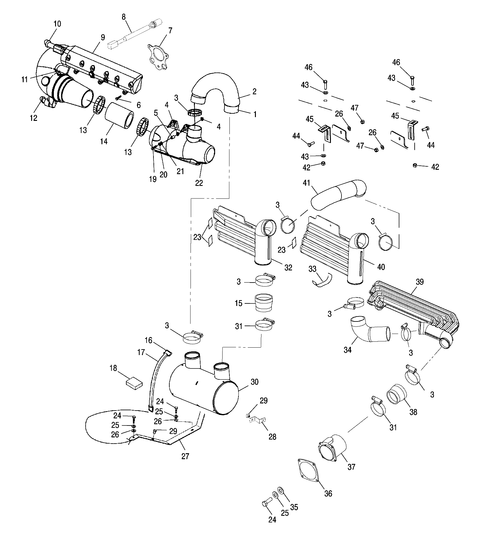 EXHAUST SYSTEM - W015198D (4964846484B003)