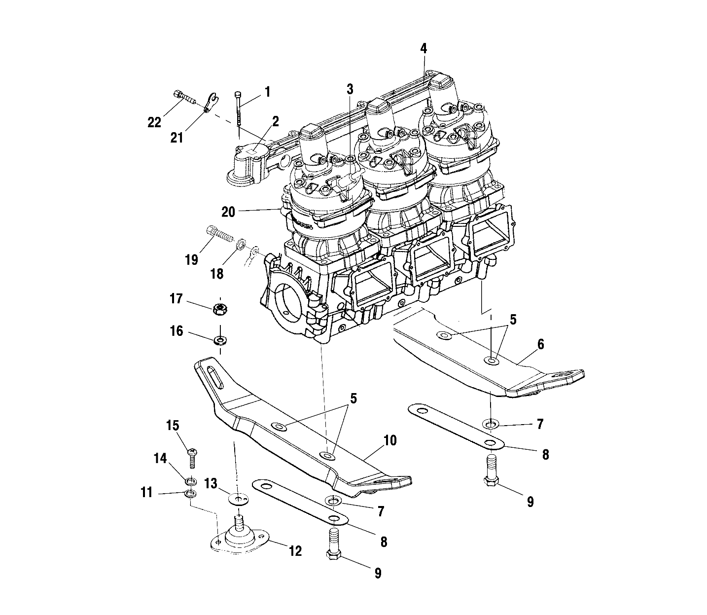 ENGINE MOUNTING - W015198D (4964846484B014)