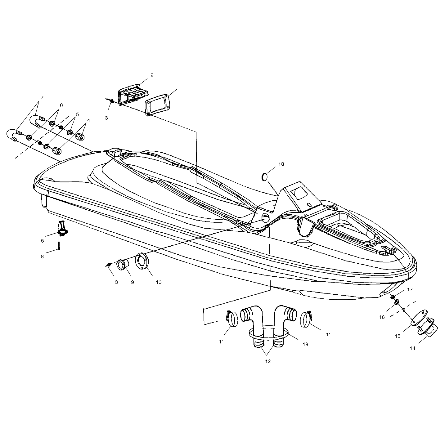 HULL and BODY - W015099D (4964866486A007)