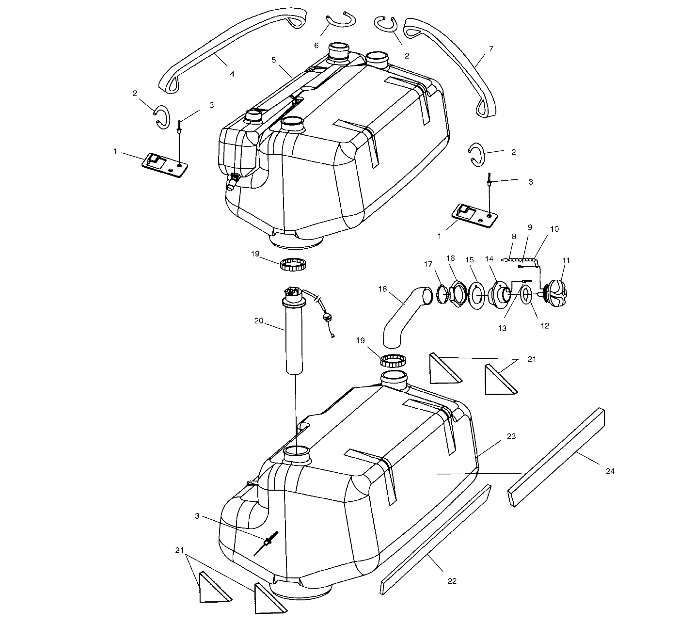 FUEL TANK - W015099D (4964866486A010)