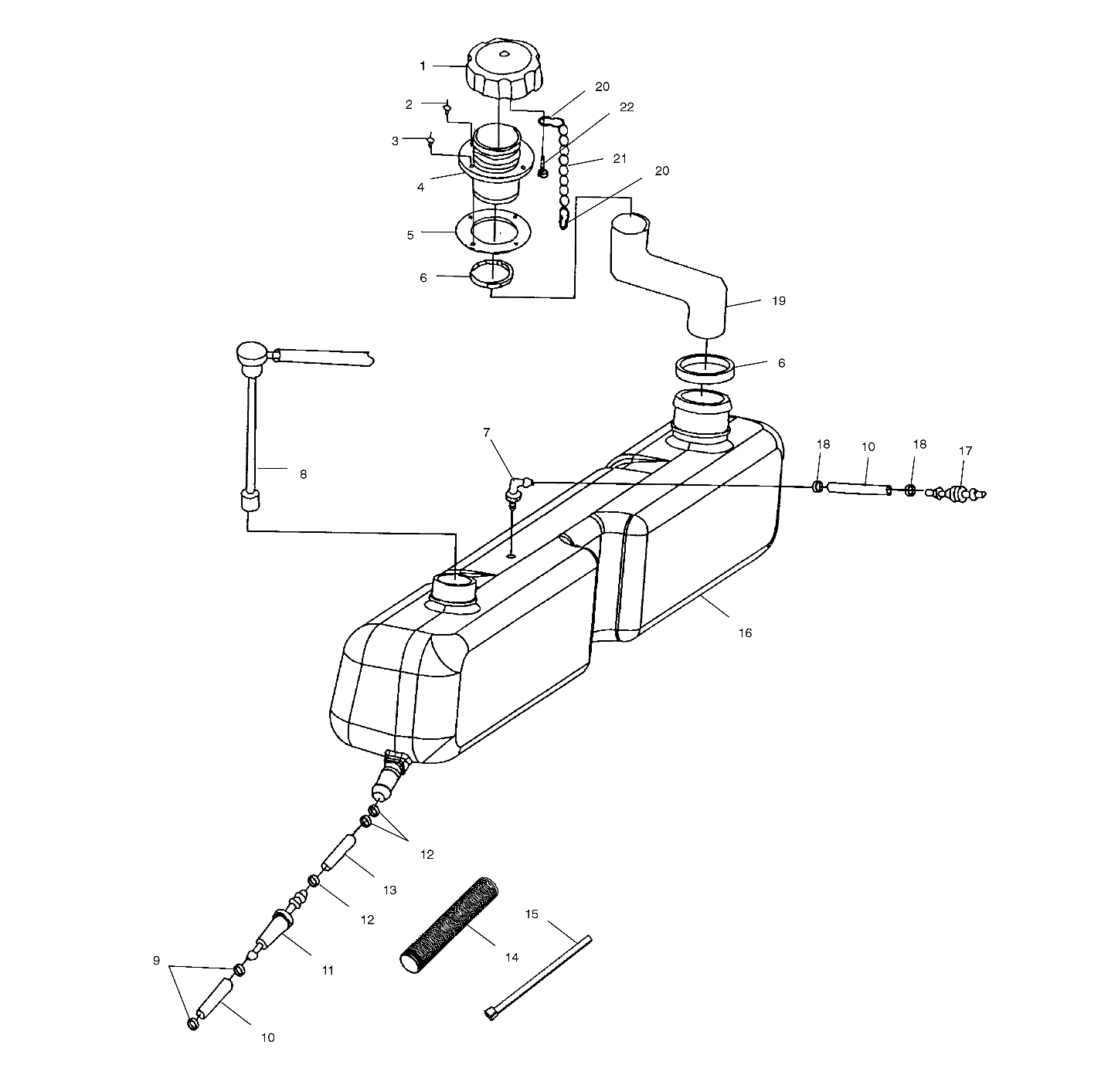 OIL TANK - W015099D (4964866486A013)