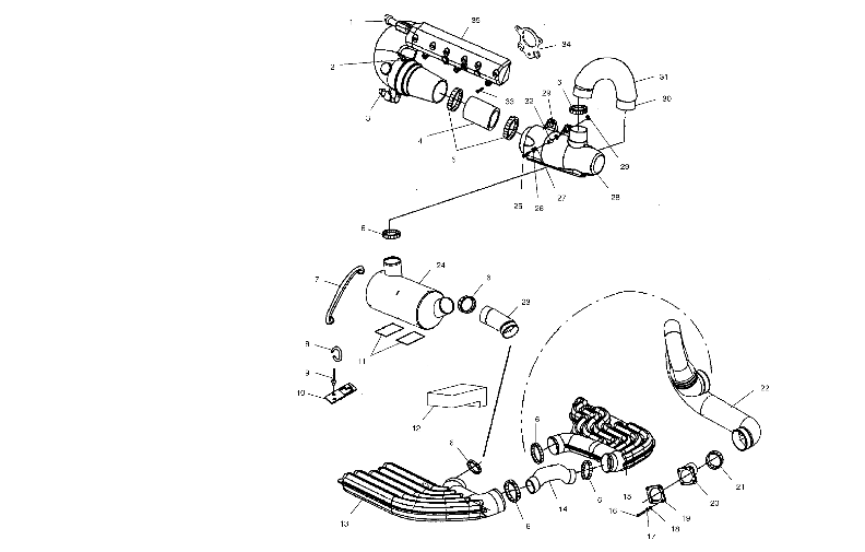 EXHAUST SYSTEM - W015099D (4964866486B006)