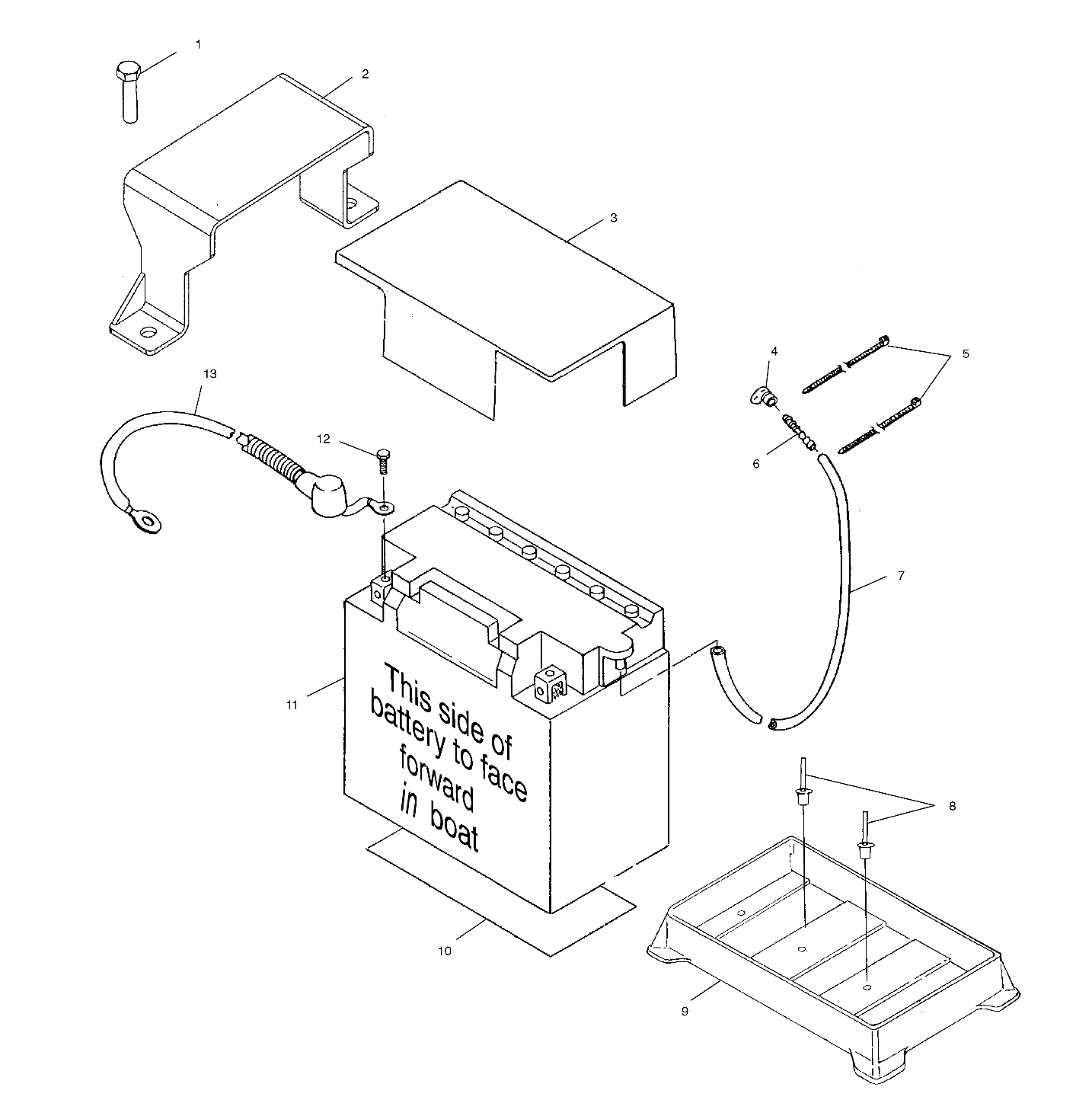 BATTERY BOX - W015099D (4964866486B014)