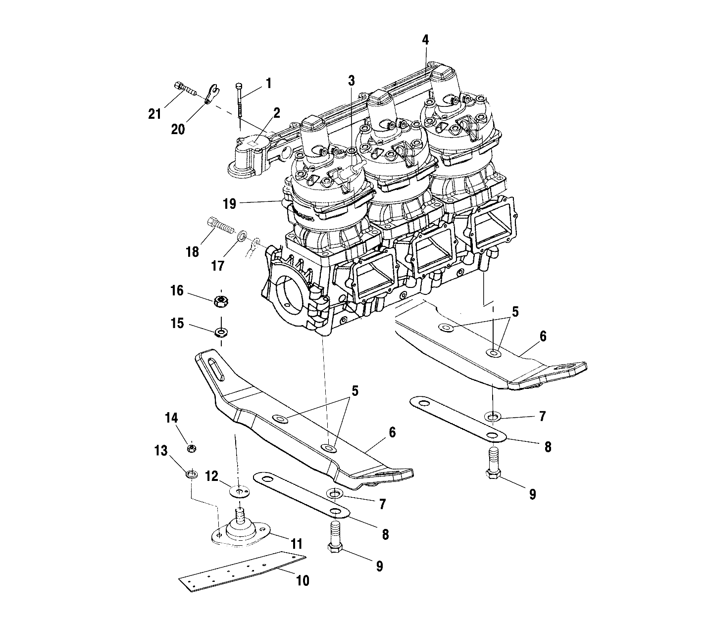 ENGINE MOUNTING - W015098D (4964876487B014)