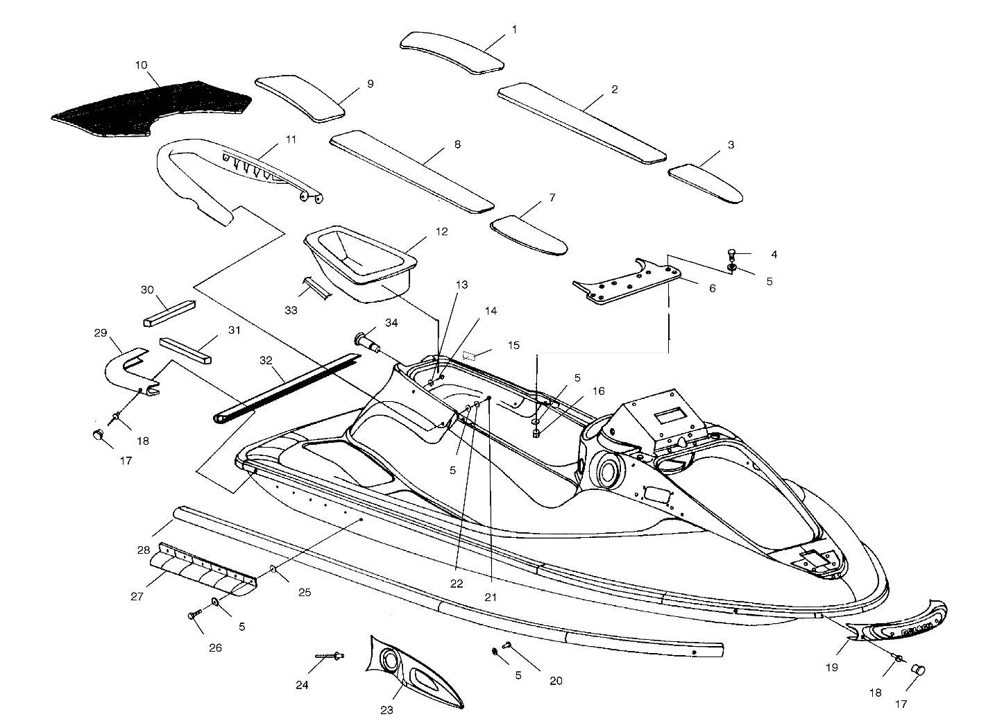 HULL and BODY - W014999D (4964886488A005)