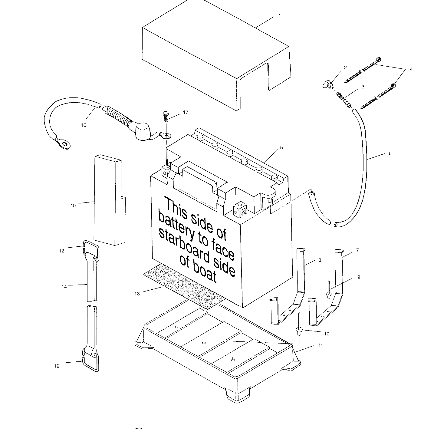 BATTERY BOX - W014999D (4964886488B005)