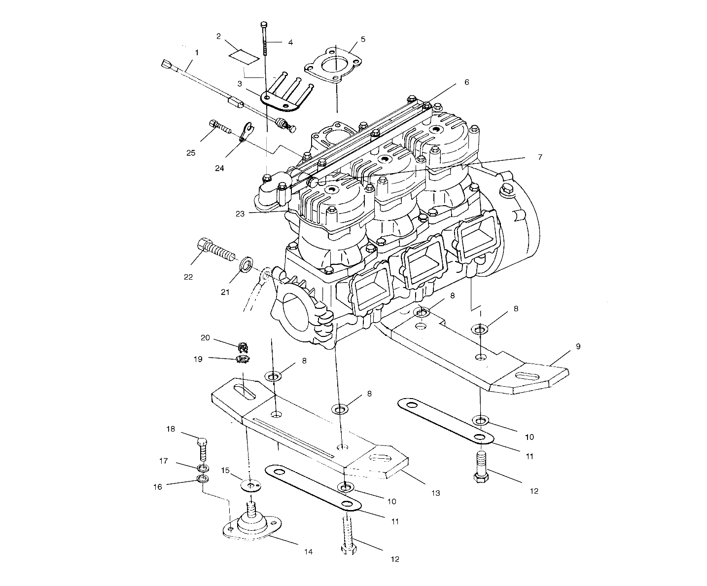 ENGINE MOUNTING - W014999D (4964886488B013)