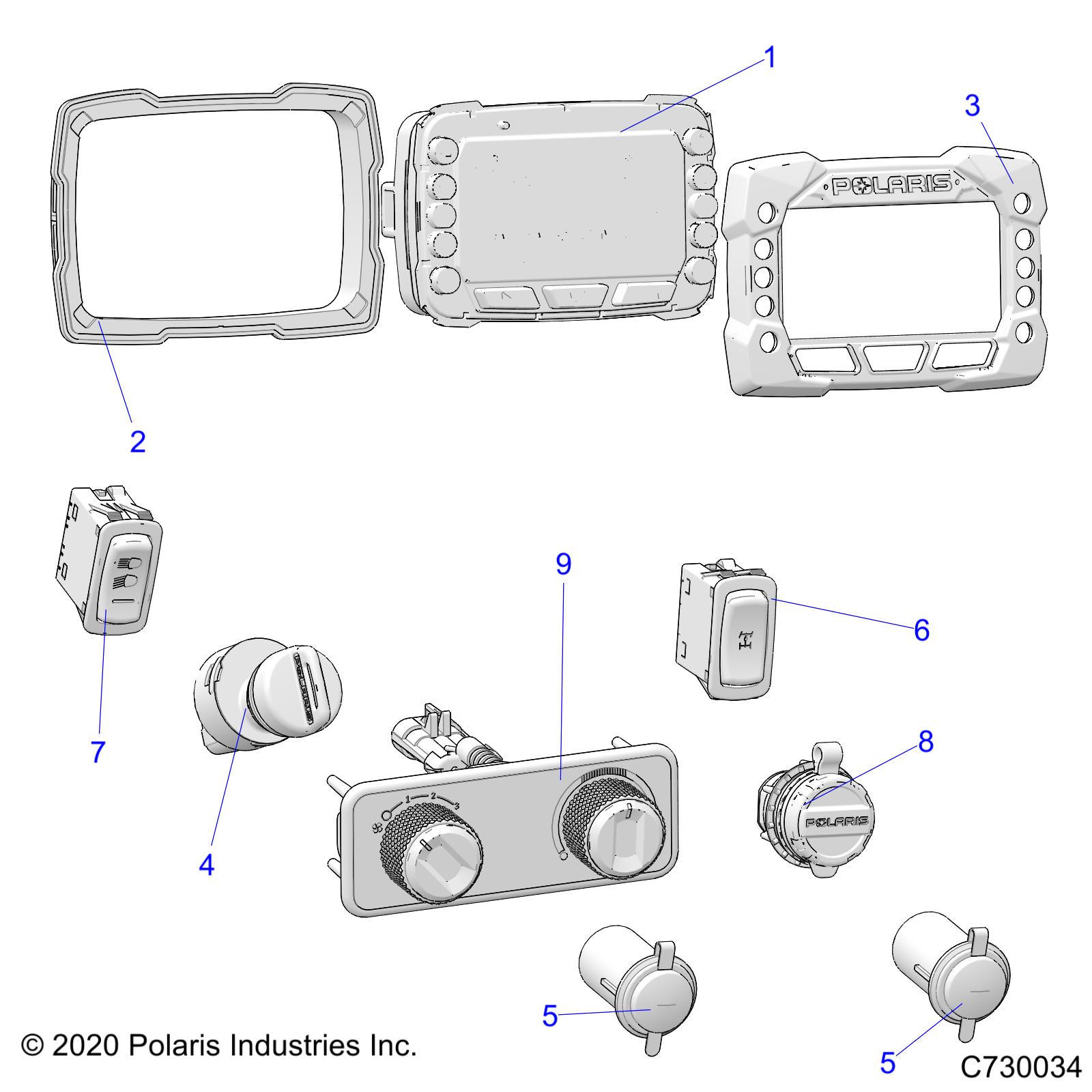 ELECTRICAL, DASH CONTROLS - R21T6U99AP/AG/BP/BG (C730034)