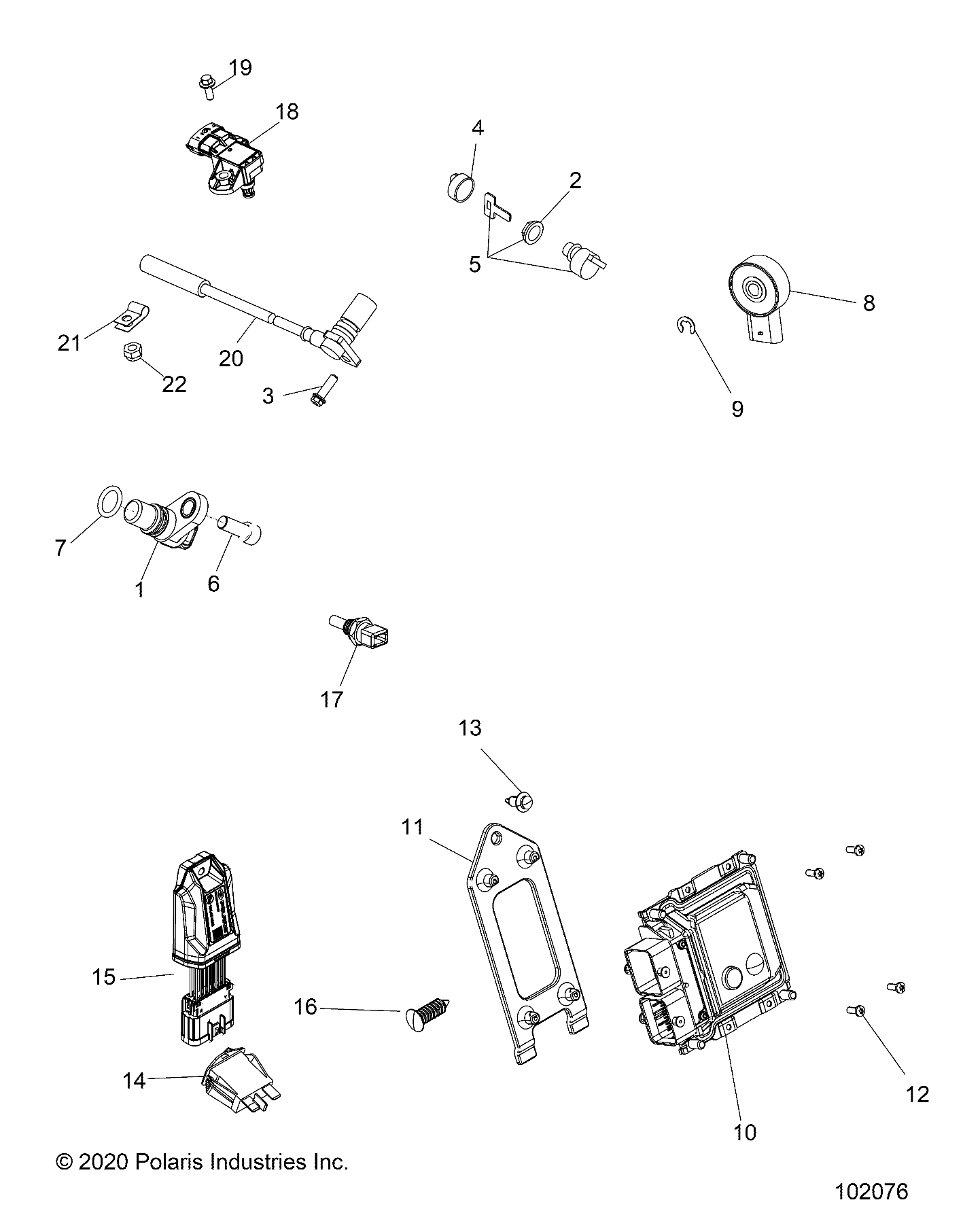 ELECTRICAL, SWITCHES, SENSORS and ECM - A21SDS57C4 (102076)