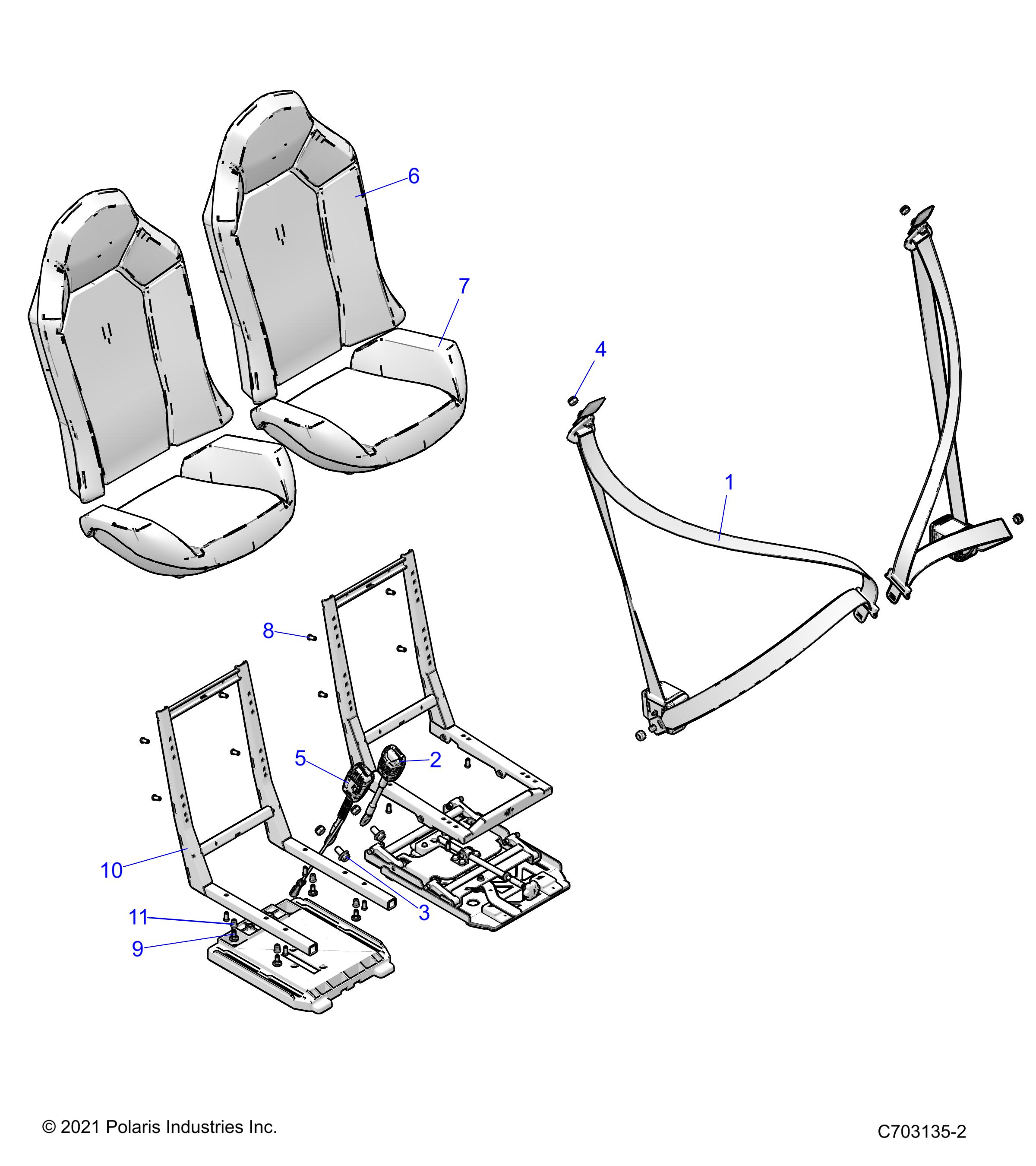 BODY, SEAT BELT AND MOUNTING - Z24ASE99F5/SC5/F5 (C703135-2)