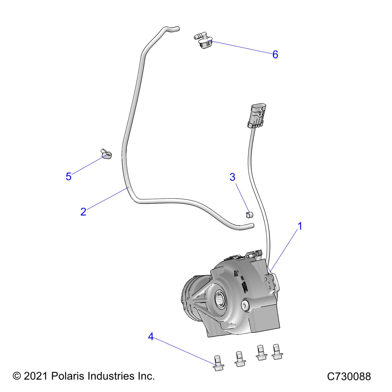 DRIVE TRAIN, FRONT GEARCASE MOUNTING - D25M4A57B4/G57B4/U57B4/W57B4 (C730088)