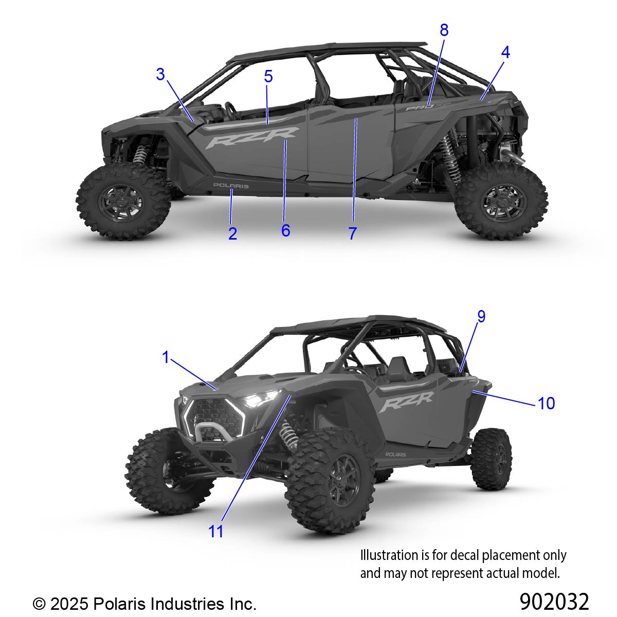 BODY, DECALS GRAPHIC - Z26X4D92SH/SN (902032)