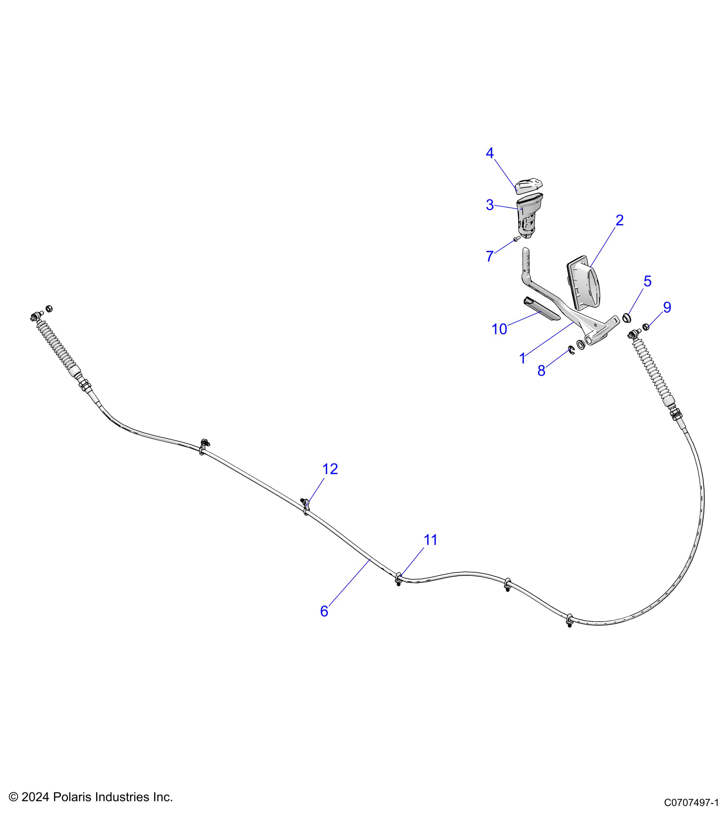 DRIVE TRAIN, GEAR SELECTOR - D25E3CC2B4/UC2B4 (C0707497-1)