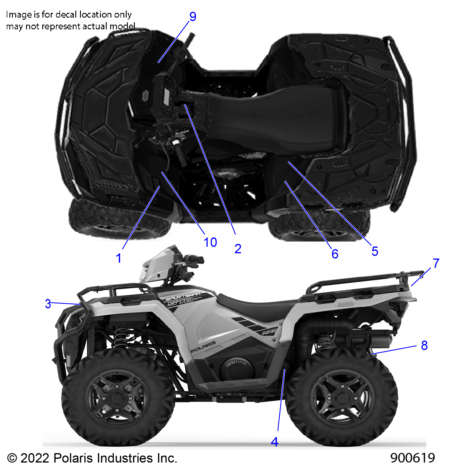 BODY, DECALS GENERAL - A23SHR57AH (900619)