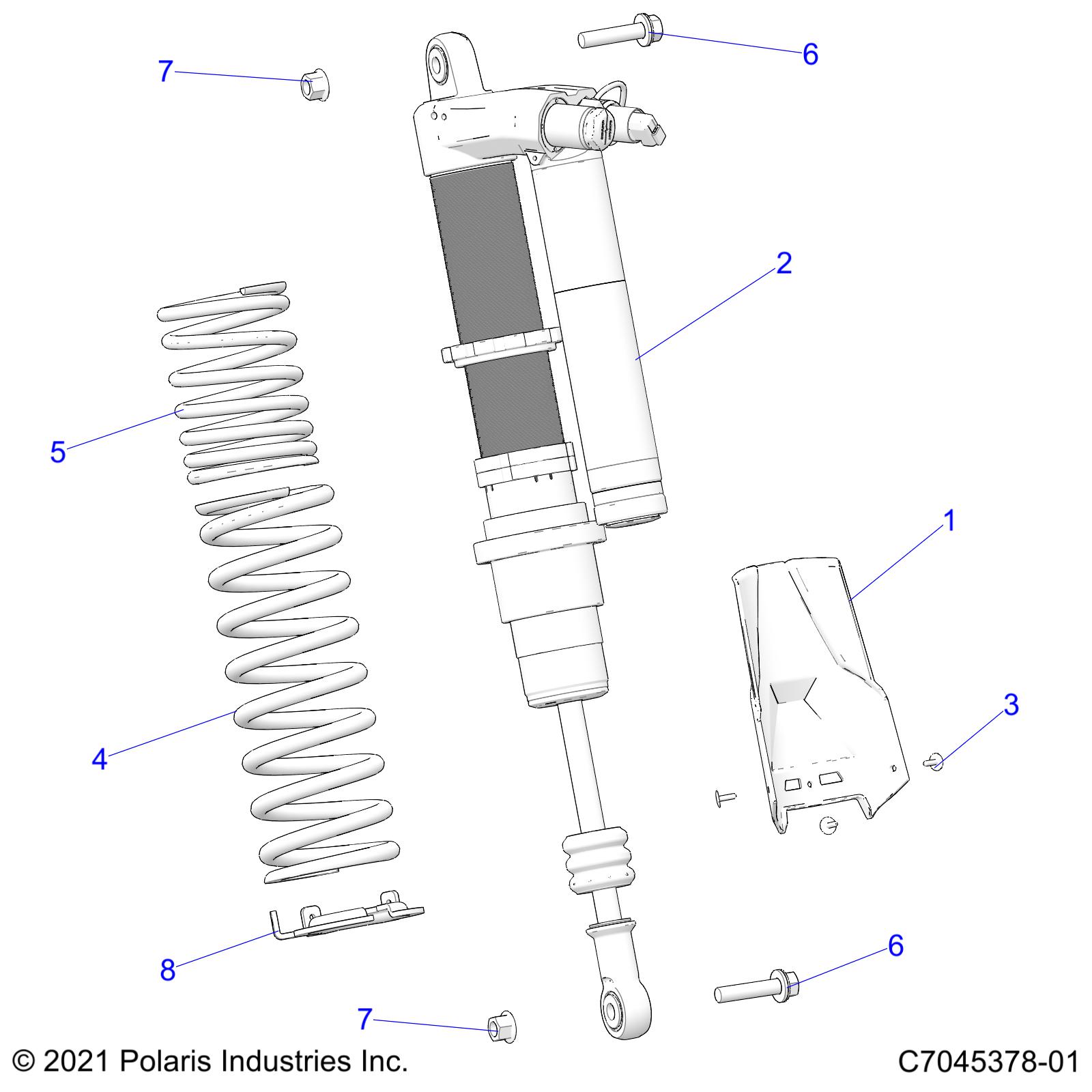 SUSPENSION, REAR SHOCK MOUNTING - Z23RML2KAJ/BJ/AK/BK (C0704860-2)SUSPENSION, REAR SHOCK MOUNTING - Z22RML2KAL/AP/BK/BL/BP/BT (C0704860-2)