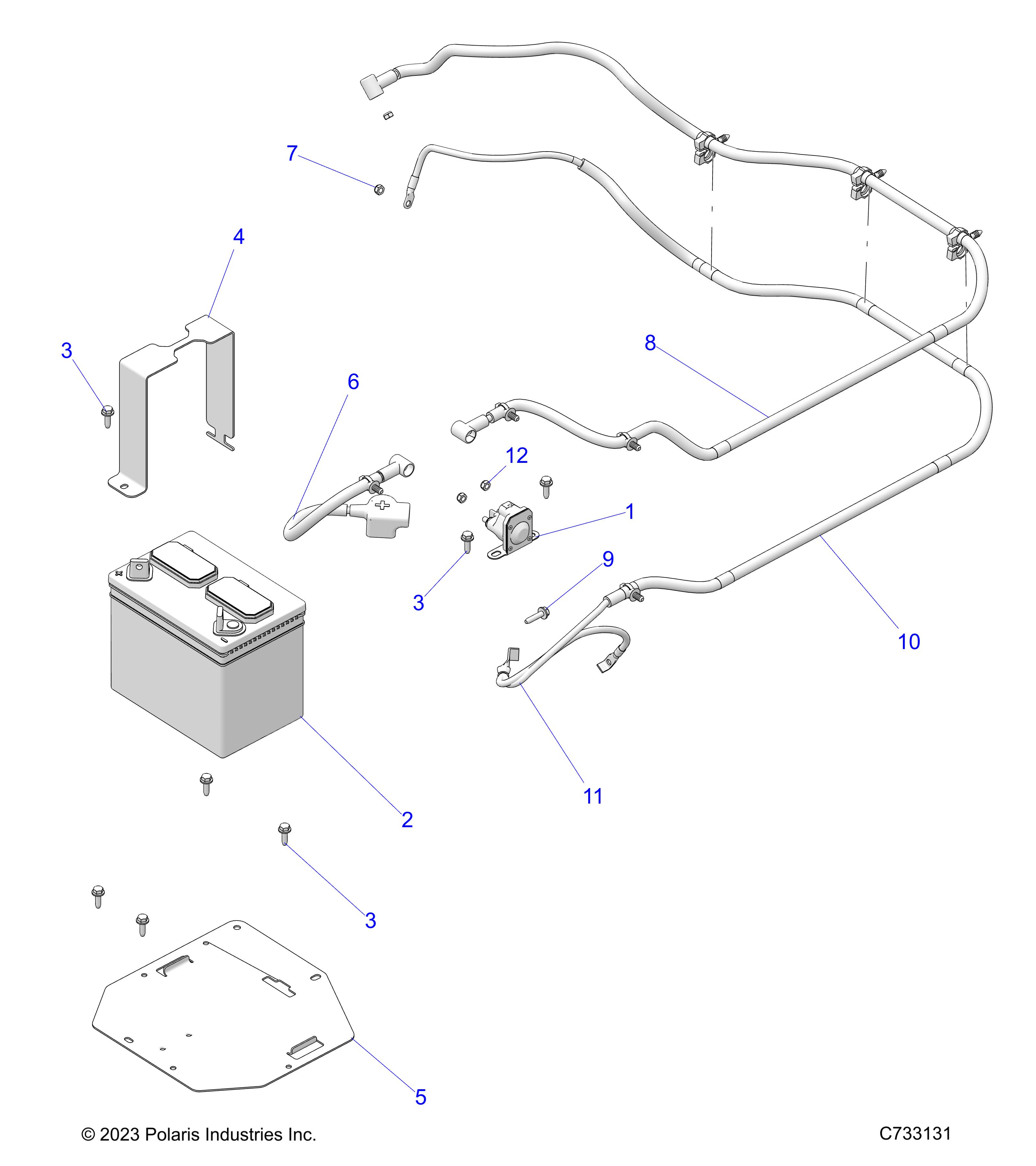 ELECTRICAL, BATTERY - R25MAA5AJ1 (C733131)