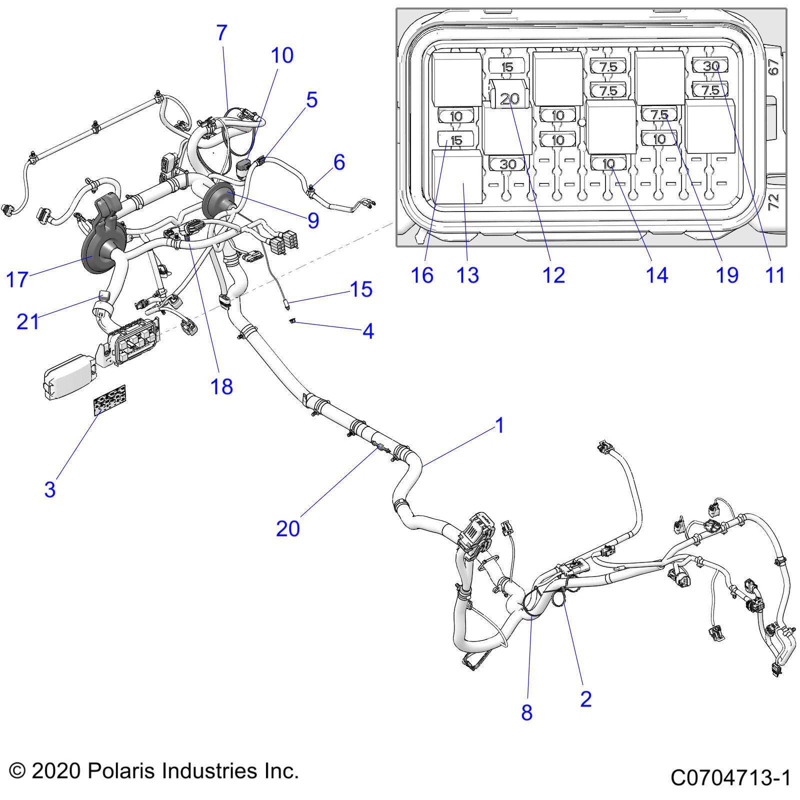 ELECTRICAL, WIRE HARNESS - Z21A5P87B5/K87B4(C701024-5)