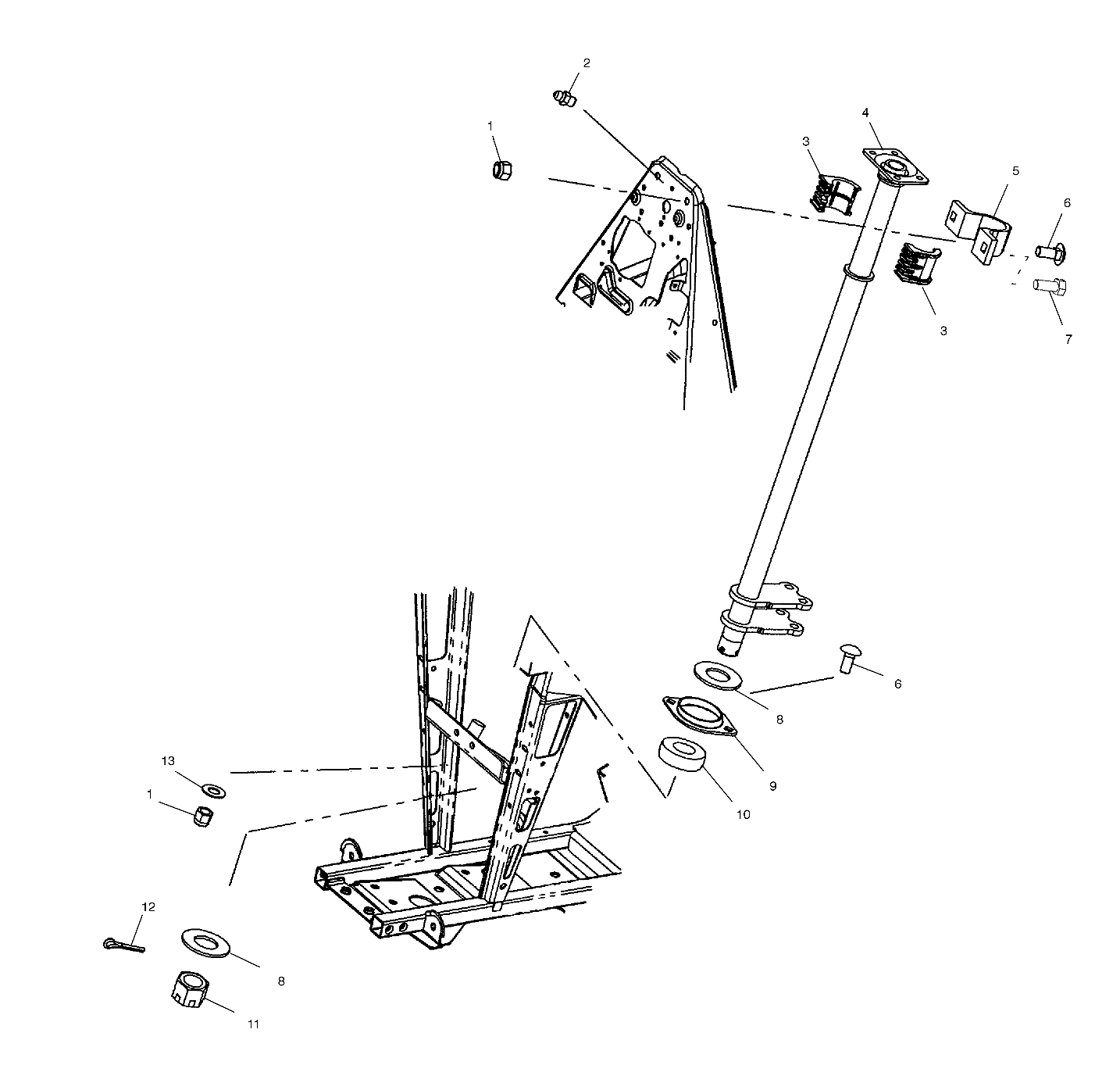 STEERING POST - A02CH68AA/AB/AC/CA/CB (4966346634B11)