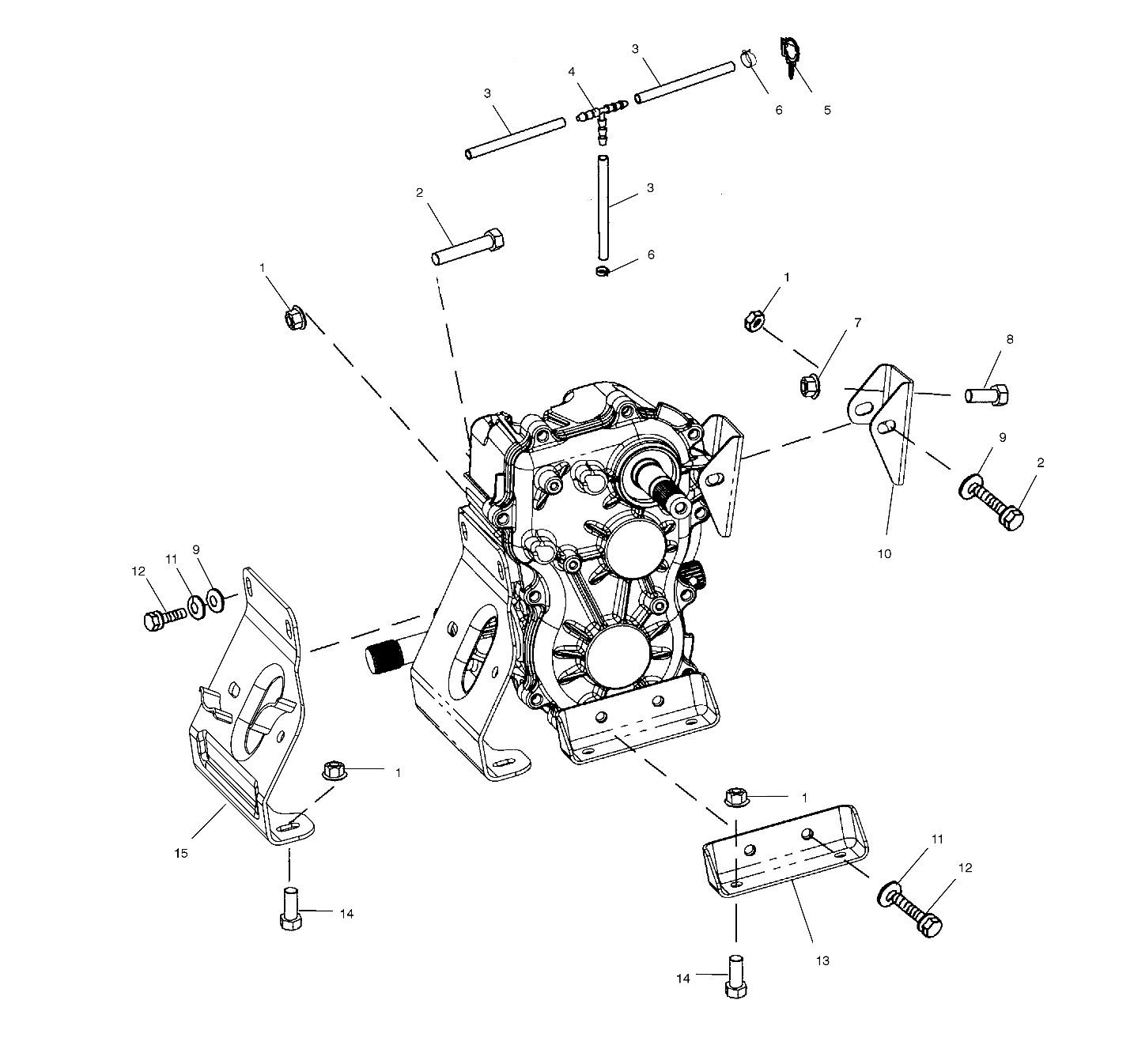 TRANSMISSION MOUNTING - A02CH68AA/AB/AC/CA/CB (4966346634C12)