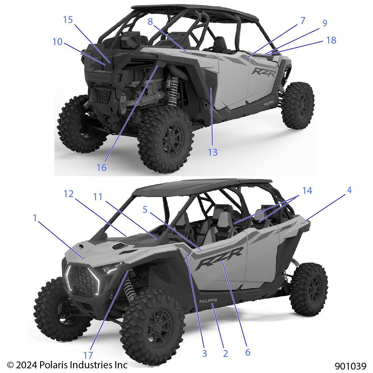 BODY, DECALS - Z25X4D92AP/BP (901039)