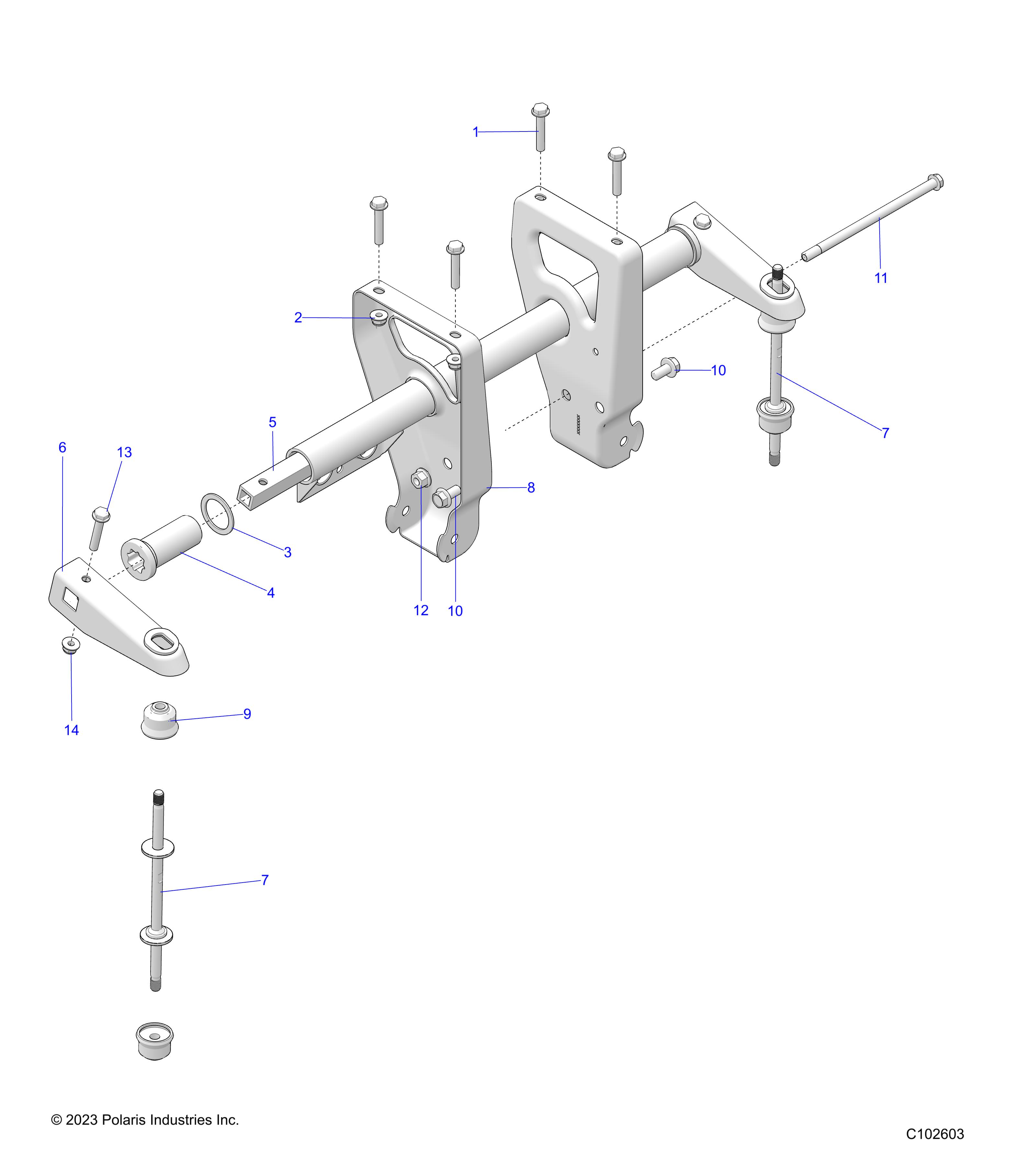 SUSPENSION, TORSION BAR - A25SEK57A4 (C102603)