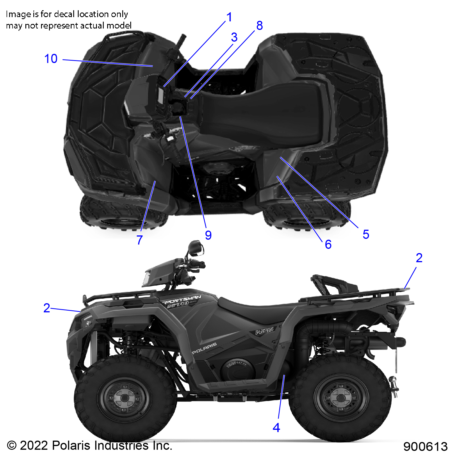 BODY, DECALS GENERAL - A23SEF57CA/FA (900613)