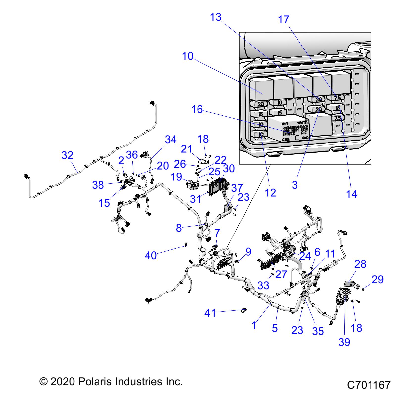 ELECTRICAL, WIRE HARNESS - R21RRE99A9/AC/AP/AW/B9/BC/BP/BW (C701167)